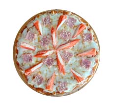 พิซซ่าหน้าปูอัดแฮมชีส