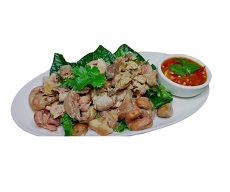 เครื่่องในหมูลวกจิ้ม